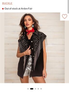 Sterling and Stitch fringe vest